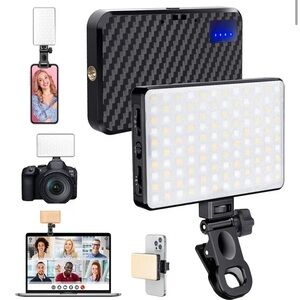 Compact LED Camera and Smartphone Photography Fill Light - Black
